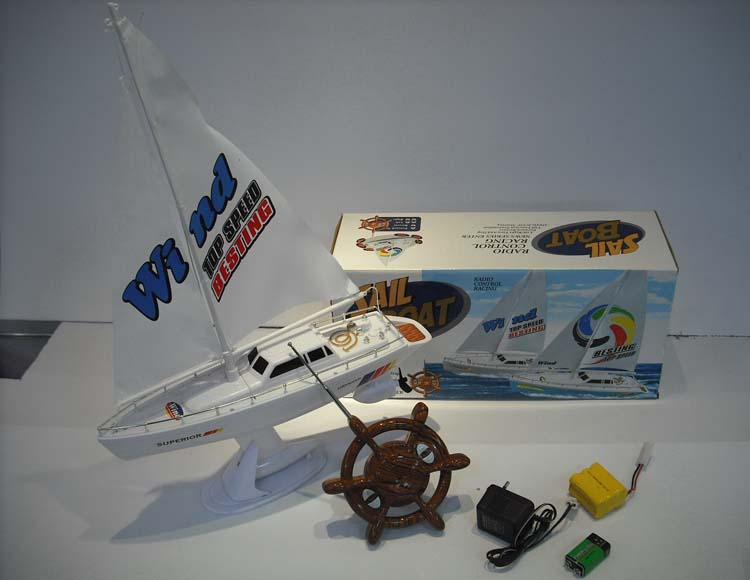 自装四通遥控帆船包电 768A